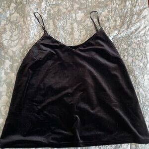 A New Day Black Velvet Top